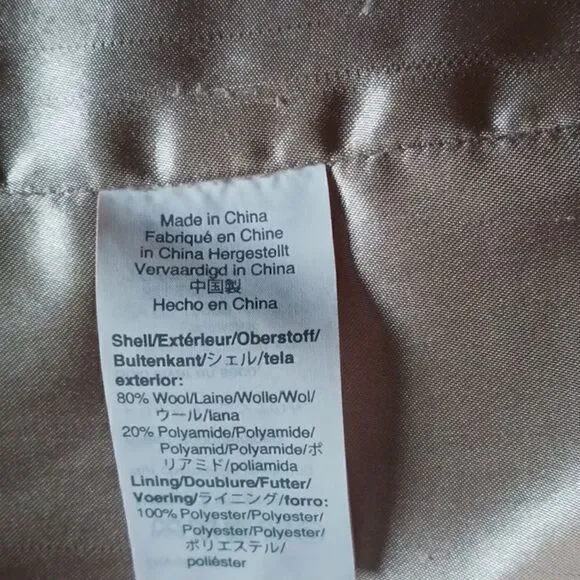 J CREW Stadium Coat Nelli Gori Italian Stadium Cloth Wool Blend